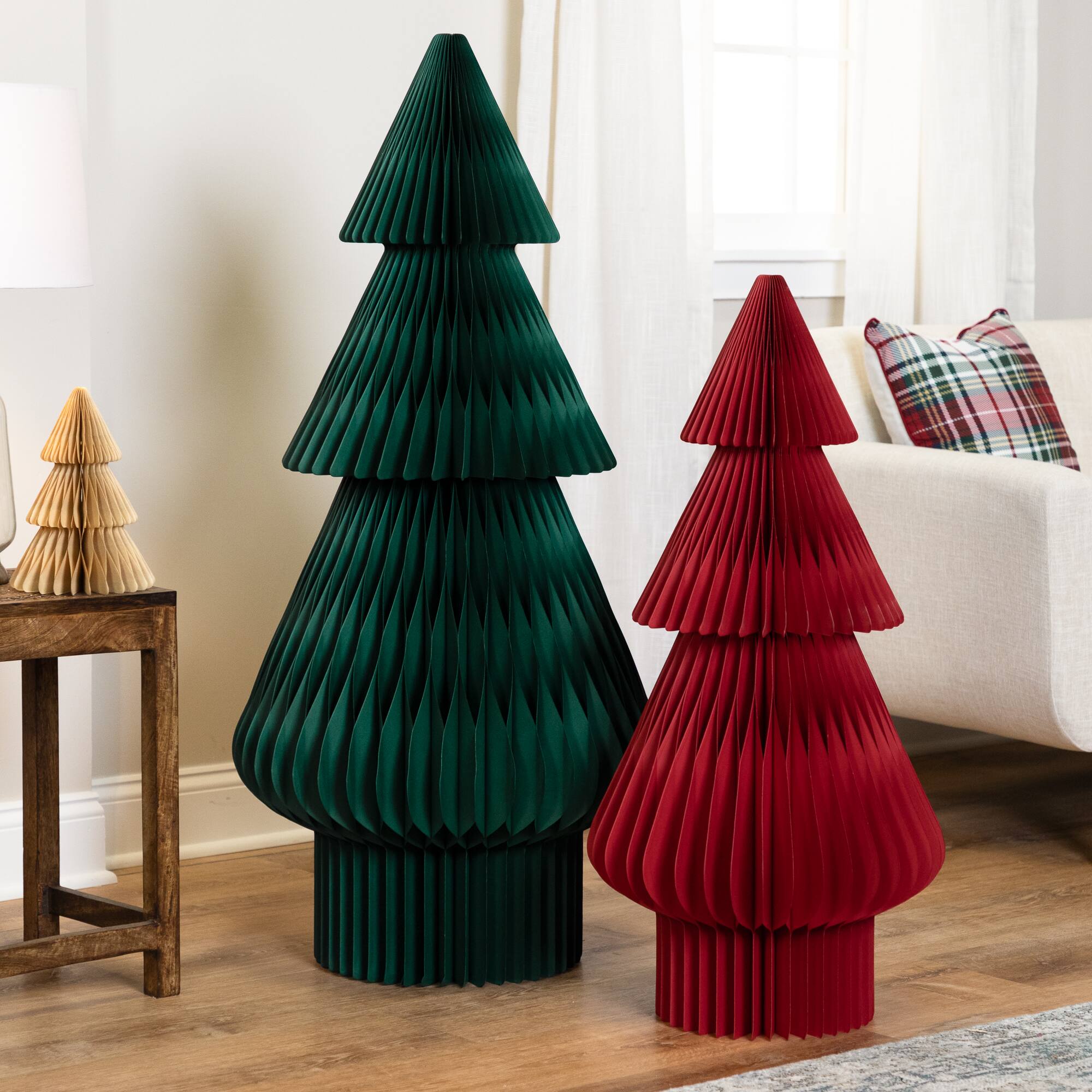 4ft. Paper Accordion Honeycomb Foldable Christmas Tree
